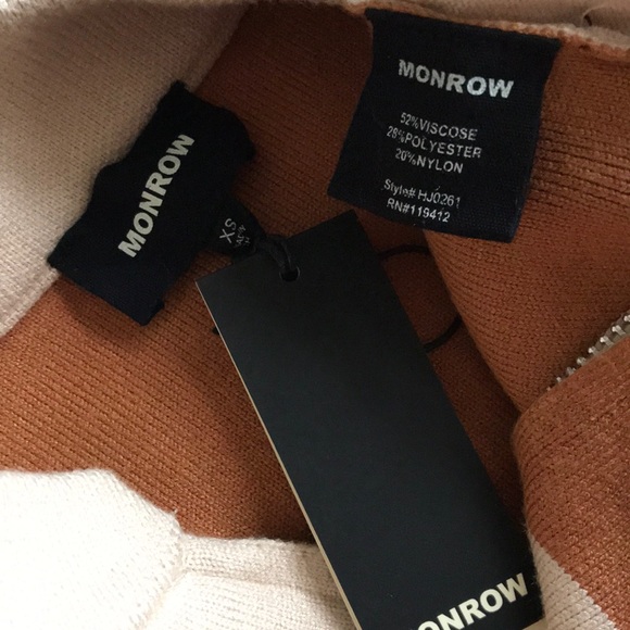 Monrow supersoft sweater bomber jacket XS New - Picture 13 of 16